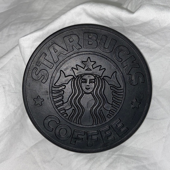 Starbucks Other - 1988 Vintage Starbucks Coffee black rubber coaster. Made in Canada.